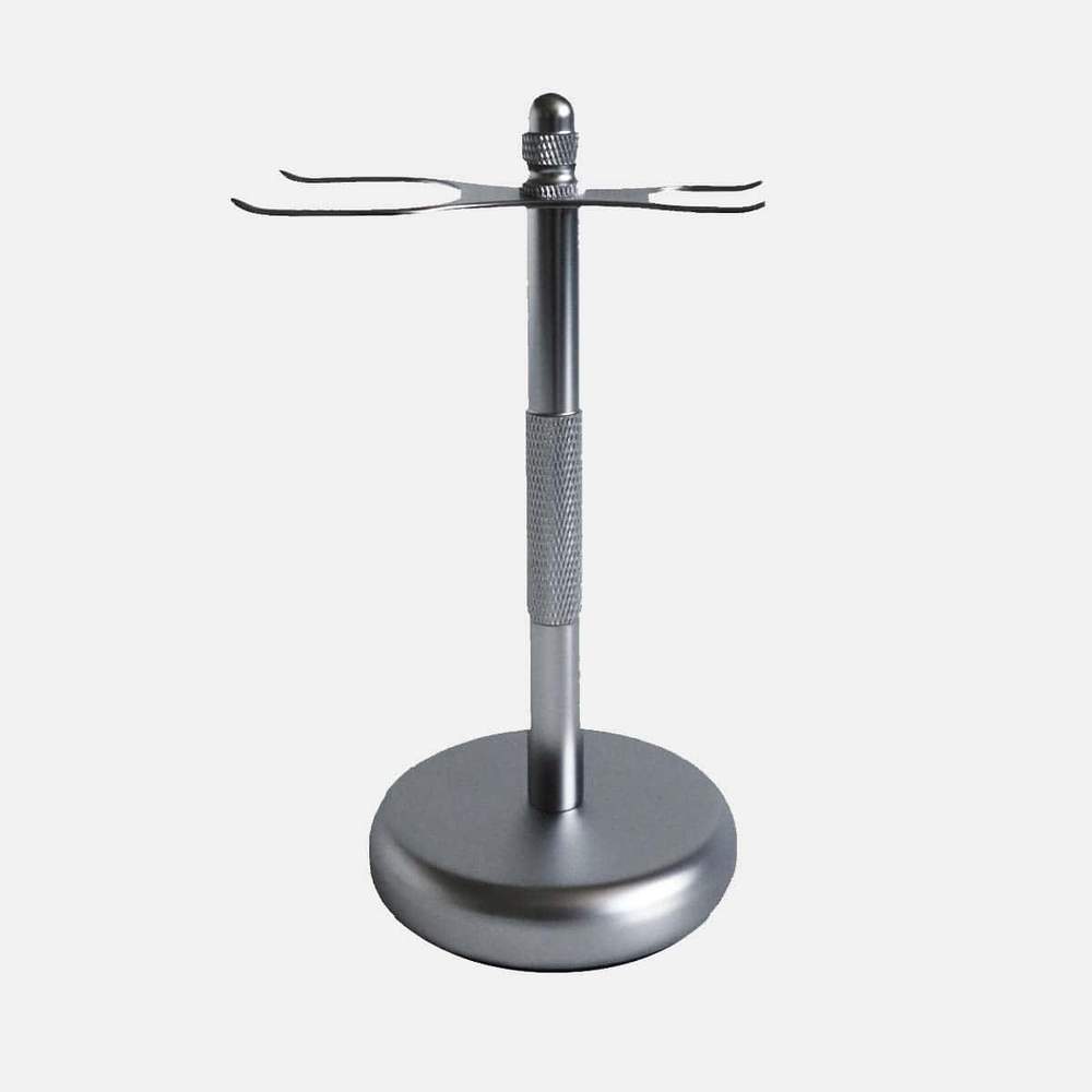 Rockwell 3-Piece Universal Shave Stand: White Chrome