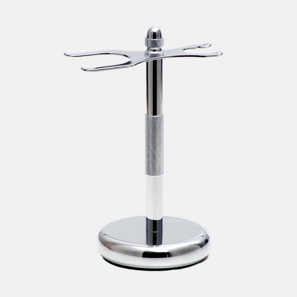 Rockwell 3-Piece Universal Shave Stand: White Chrome