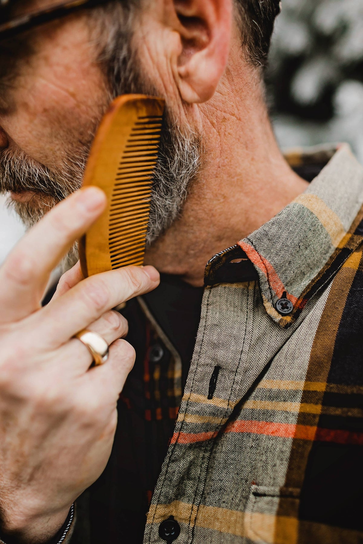 Wood Beard Comb