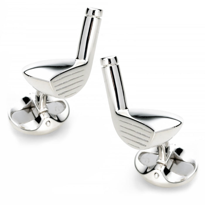 Sterling Silver Golf Club Cufflinks