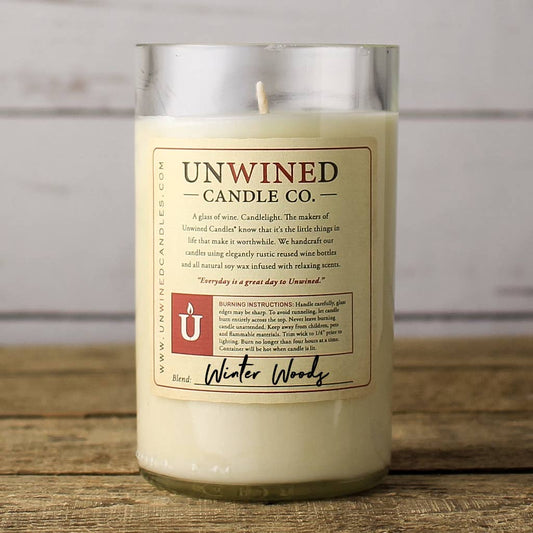 UNWINED - Winter Woods Signature Series - Wine Bottle Candle