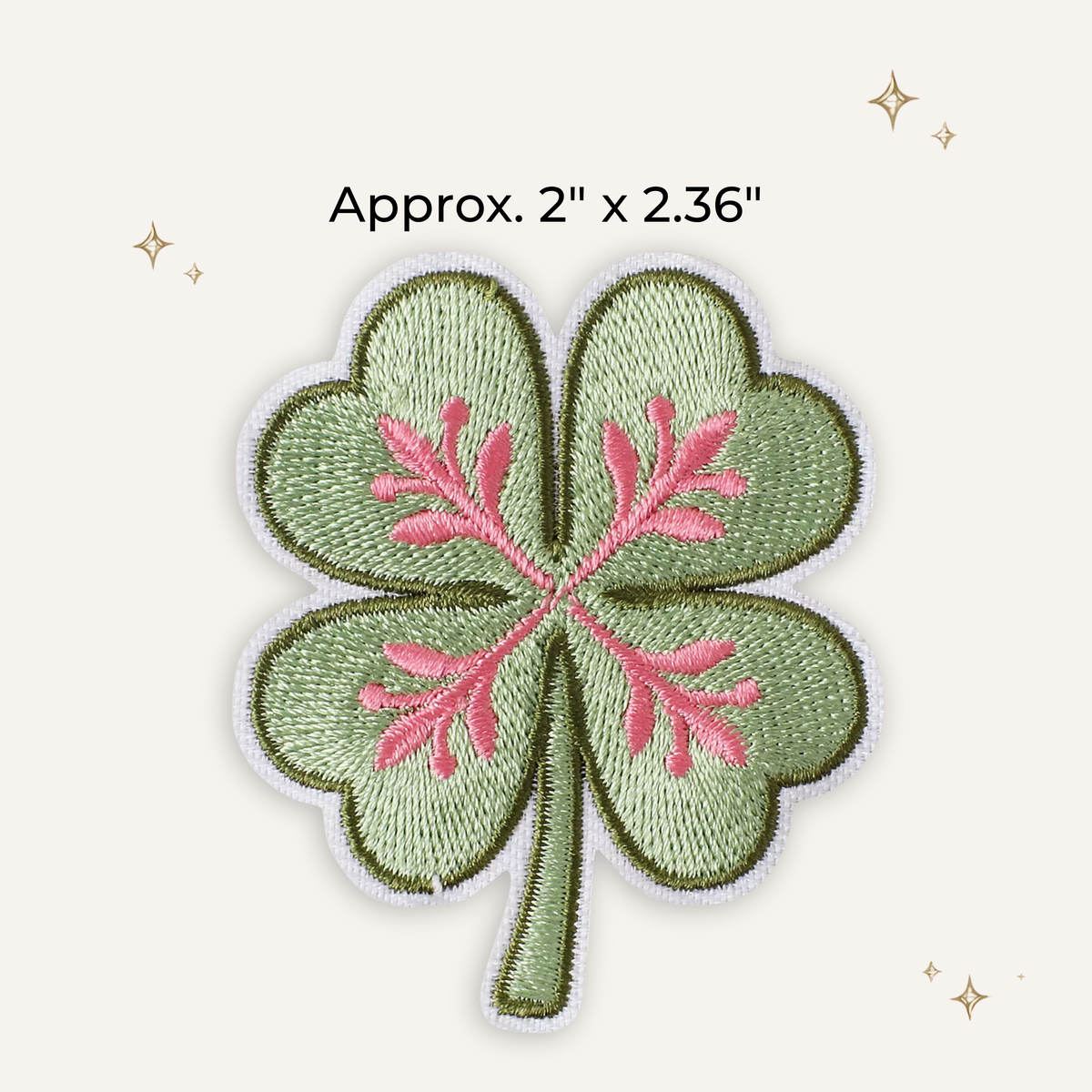 Wild West Shamrock Clover Embroidered Patch