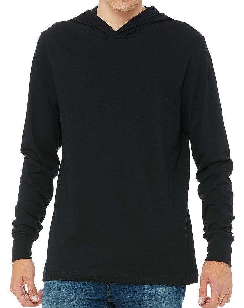 Unisex Jersey Hooded Long Sleeve Tee