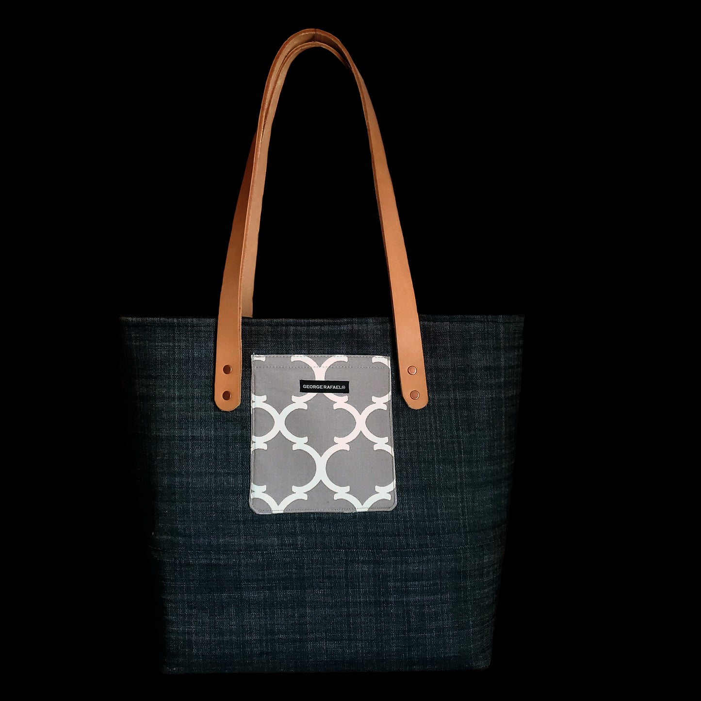 The Forever Tote - Denim & Gray
