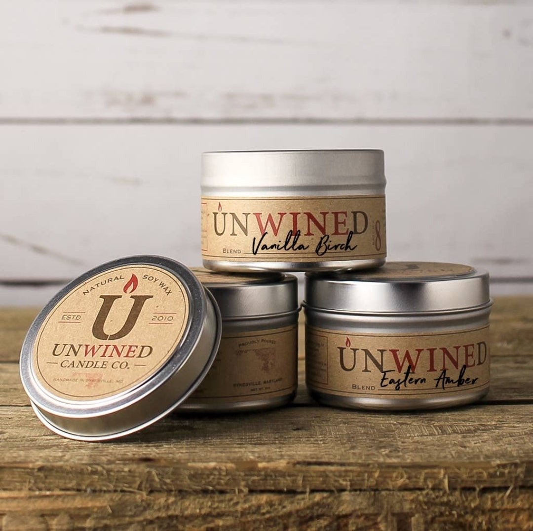 UNWINED Candle Travel Tins