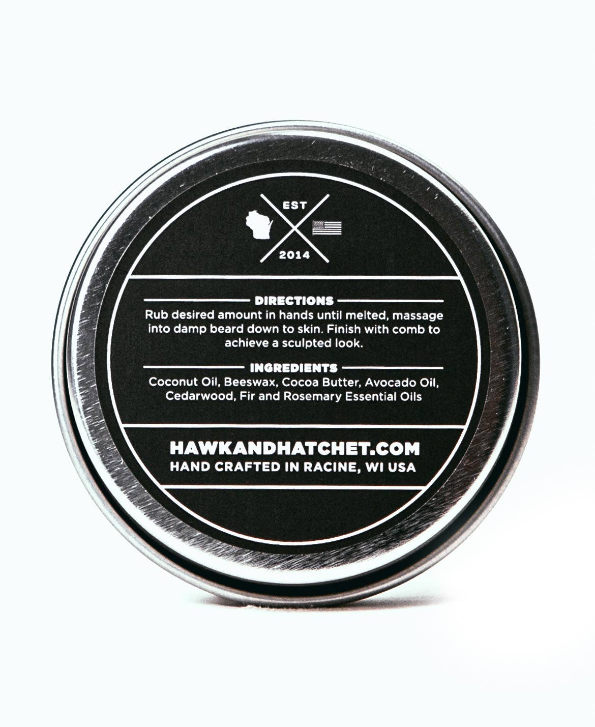 "Hawk & Hatchet" Beard Wax - Cedarwood, Fir and Rosemary