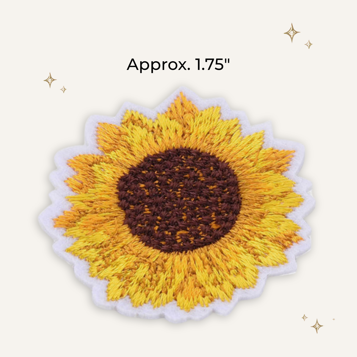 Sunflower 2 Embroidered Patch- RTS