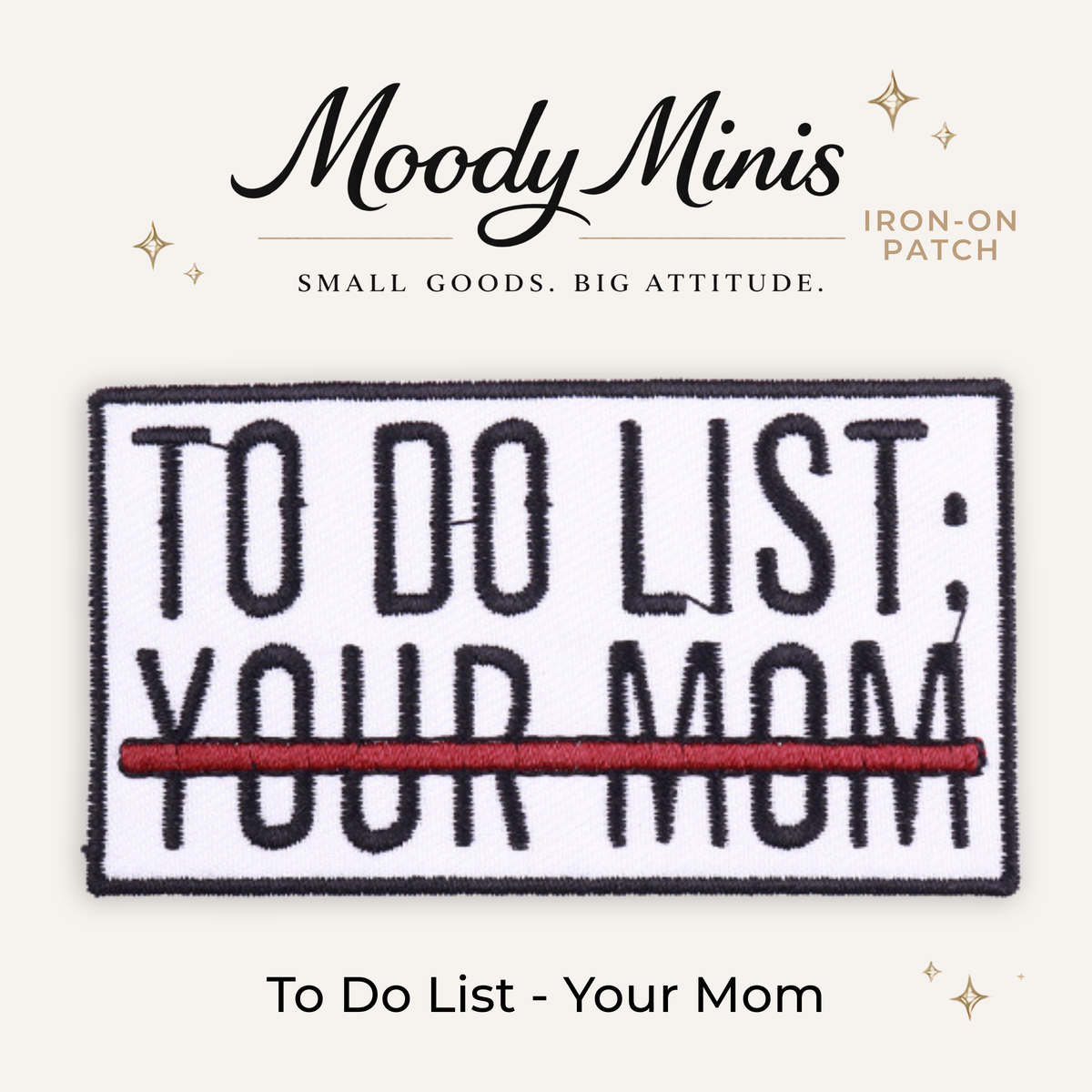 To Do List Embroidered Patch- RTS