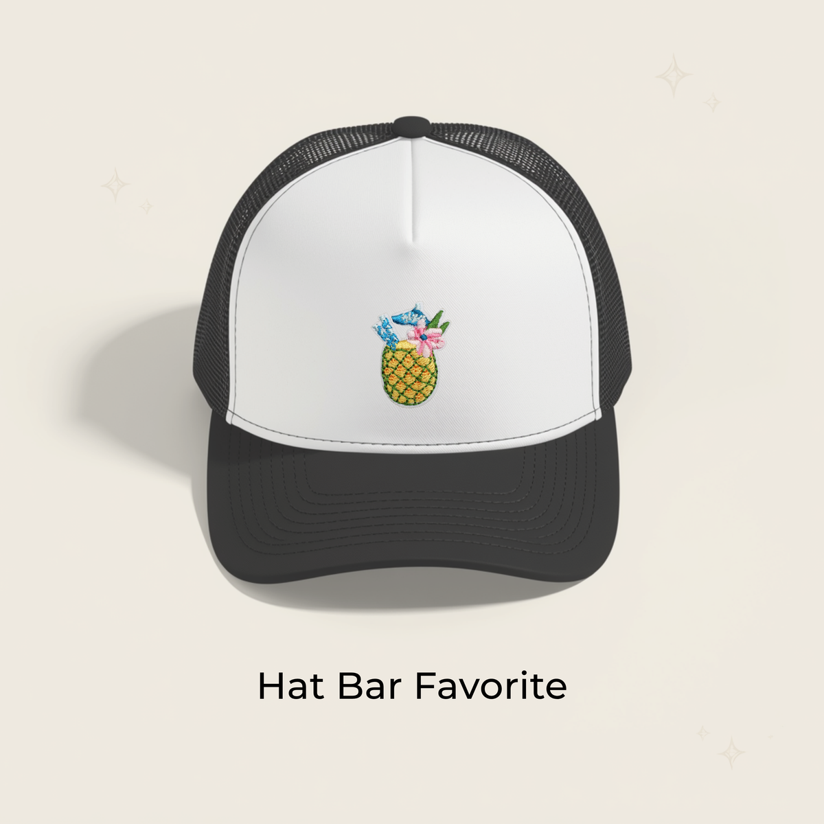 Pineapple Drink Embroidered Patch