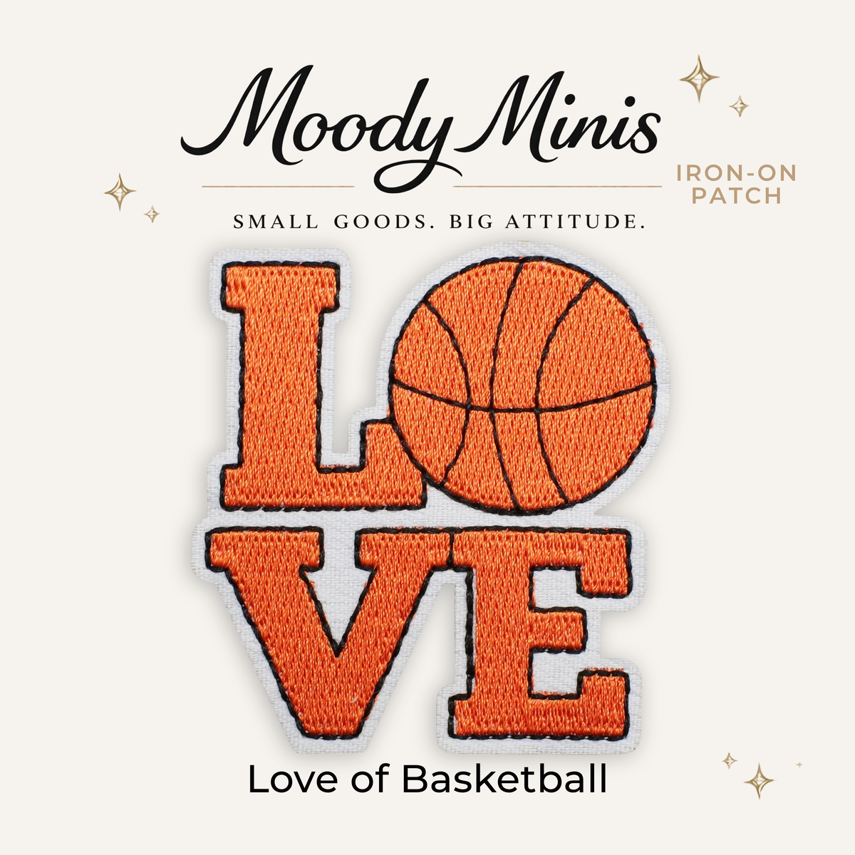 Love of Basketball Embroidered Patch