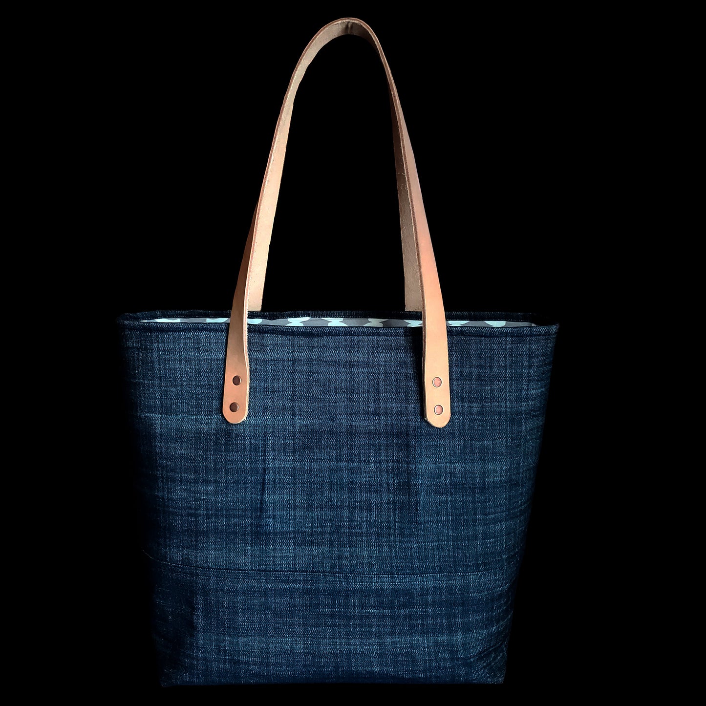 The Forever Tote - Denim & Gray