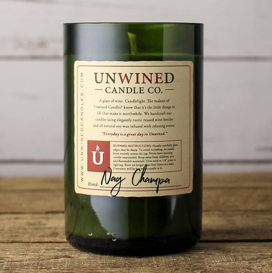UNWINED - Nag Champa Signature Series - Wine Bottle Candle