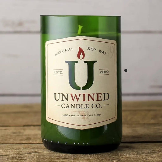 UNWINED - Bourbon Butterscotch Signature Series Wine Bottle Candle