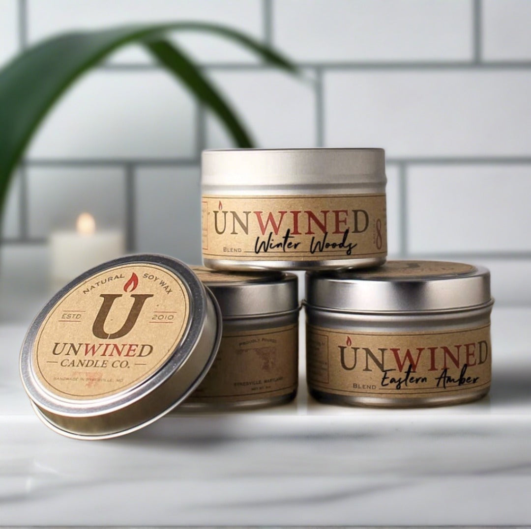 UNWINED Candle Travel Tins