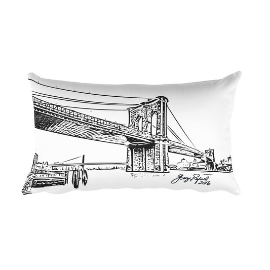 Pillow - "Brooklyn Bridge and Tokens"